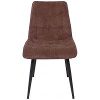 Стул AksHome FRED NEW (Фред) коричневый вельвет/черный купить в Минске