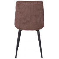 Стул AksHome FRED NEW (Фред) коричневый вельвет/черный купить в Минске