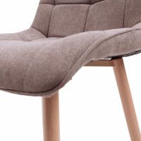 Стул AksHome Fred (Фред) ткань серый 1701-27 / дуб купить в Минске