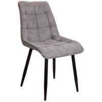 Стул AksHome Fred (Фред) ткань светло-серый 1701-26/черный