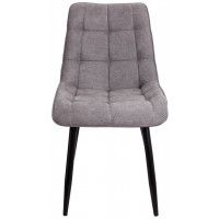 Стул AksHome Fred (Фред) ткань светло-серый 1701-26/черный купить в Минске