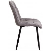 Стул AksHome Fred (Фред) ткань светло-серый 1701-26/черный купить в Минске