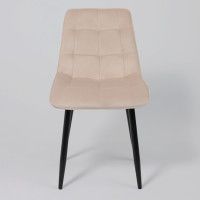 Стул AksHome Fred (Фред) карамельный велюр HLR-43/черный купить в Минске