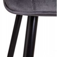 Стул AksHome FRED серый велюр HLR-21/черный купить в Минске Стул AksHome FRED серый велюр HLR-21/черный купить в Минске