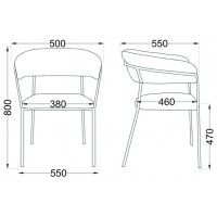 Стул AksHome GENEVA (Женева) зеленый велюр/золото купить в Минске