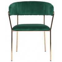 Стул AksHome GENEVA (Женева) зеленый велюр/золото купить в Минске