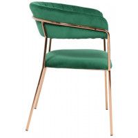 Стул AksHome GENEVA (Женева) зеленый велюр/золото купить в Минске