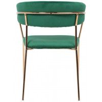 Стул AksHome GENEVA (Женева) зеленый велюр/золото купить в Минске
