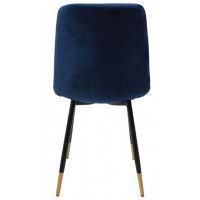 Стул AksHome GILL (Гилл) синий велюр/черный купить в Минске