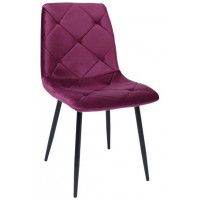 Стул AksHome GILL (Гилл) ежевичный велюр/черный