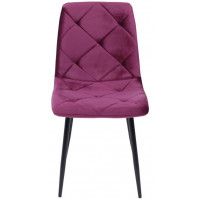 Стул AksHome GILL (Гилл) ежевичный велюр/черный купить в Минске
