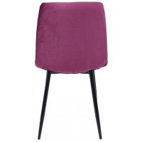 Стул AksHome GILL (Гилл) ежевичный велюр/черный купить в Минске