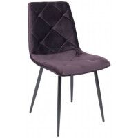 Стул AksHome GILL (Гилл) сливовый велюр/черный