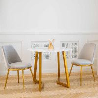 Стол журнальный AksHome GOLDIE мрамор/золотой купить в Минске