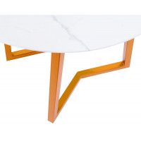 Стол журнальный AksHome GOLDIE мрамор/золотой купить в Минске