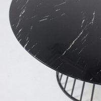 Стол GOTO d1200*750 черный мрамор/черный купить в Минске