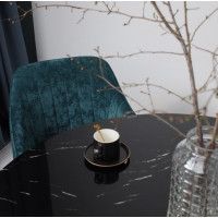 Стол GOTO d1200*750 черный мрамор/черный купить в Минске