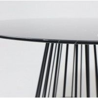 Стол GOTO d1200*750 черный мрамор/черный купить в Минске