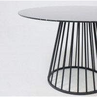 Стол GOTO d1200*750 черный мрамор/черный купить в Минске