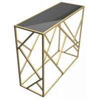 Стол-консоль ГРАЦИЯ, 103*40*85 черный/золотой