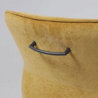 Кресло поворотное AksHome GRAFF (Графф) горчичный шенилл Ote Canna 273/черный купить в Минске Кресло поворотное AksHome GRAFF (Графф) горчичный шенилл Ote Canna 273/черный купить в Минске