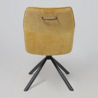 Кресло поворотное AksHome GRAFF (Графф) горчичный шенилл Ote Canna 273/черный купить в Минске Кресло поворотное AksHome GRAFF (Графф) горчичный шенилл Ote Canna 273/черный купить в Минске