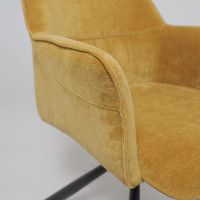 Кресло поворотное AksHome GRAFF (Графф) горчичный шенилл Ote Canna 273/черный купить в Минске Кресло поворотное AksHome GRAFF (Графф) горчичный шенилл Ote Canna 273/черный купить в Минске