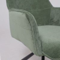 Кресло поворотное AksHome GRAFF (Графф) зеленый шенилл Ote Canna 355 /черный купить в Минске