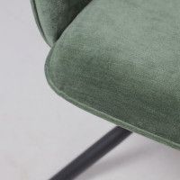 Кресло поворотное AksHome GRAFF (Графф) зеленый шенилл Ote Canna 355 /черный купить в Минске