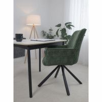 Кресло поворотное AksHome GRAFF (Графф) зеленый шенилл Ote Canna 355 /черный купить в Минске