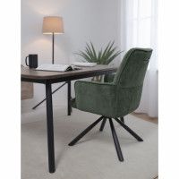 Кресло поворотное AksHome GRAFF (Графф) зеленый шенилл Ote Canna 355 /черный купить в Минске