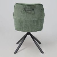 Кресло поворотное AksHome GRAFF (Графф) зеленый шенилл Ote Canna 355 /черный купить в Минске