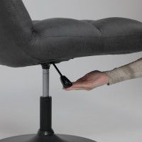 Кресло поворотное AksHome GRANDE (Гранде) экокожа винтажный черный WATUSI 16/черный купить в Минске