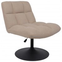 Кресло поворотное AksHome GRANDE (Гранде) песочная ткань Linen Fabric-3/черный купить в Минске