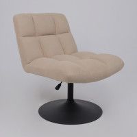 Кресло поворотное AksHome GRANDE (Гранде) песочная ткань Linen Fabric-3/черный купить в Минске