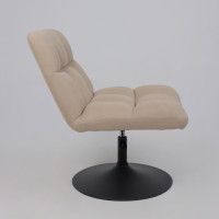 Кресло поворотное AksHome GRANDE (Гранде) песочная ткань Linen Fabric-3/черный купить в Минске