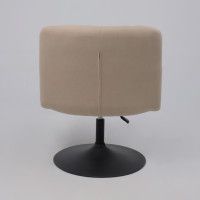 Кресло поворотное AksHome GRANDE (Гранде) песочная ткань Linen Fabric-3/черный купить в Минске