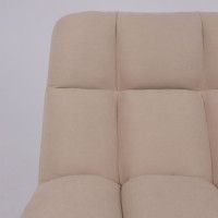 Кресло поворотное AksHome GRANDE (Гранде) песочная ткань Linen Fabric-3/черный купить в Минске