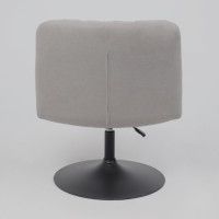 Кресло поворотное AksHome GRANDE (Гранде) серая ткань Linen Fabric-11/черный купить в Минске