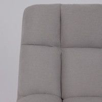 Кресло поворотное AksHome GRANDE (Гранде) серая ткань Linen Fabric-11/черный купить в Минске