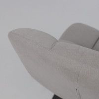 Кресло поворотное AksHome GRANDE (Гранде) серая ткань Linen Fabric-11/черный купить в Минске