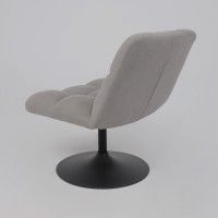 Кресло поворотное AksHome GRANDE (Гранде) серая ткань Linen Fabric-11/черный купить в Минске