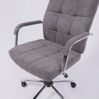 Кресло Akshome HARMONY (Хармони) серая ткань/хром купить в Минске