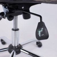 Кресло Akshome HARMONY (Хармони) серая ткань/хром купить в Минске