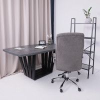 Кресло Akshome HARMONY (Хармони) серая ткань/хром купить в Минске