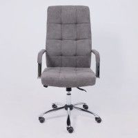 Кресло Akshome HARMONY (Хармони) серая ткань/хром купить в Минске