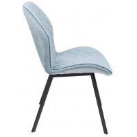 Стул AksHome HARVEY (Харвей) голубой велюр G062-43/черный купить в Минске