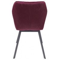 Стул AksHome HARVEY (Харвей) винный велюр G062-35/черный купить в Минске