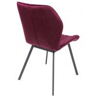 Стул AksHome HARVEY (Харвей) винный велюр G062-35/черный купить в Минске