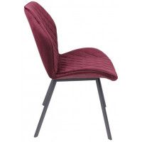 Стул AksHome HARVEY (Харвей) винный велюр G062-35/черный купить в Минске